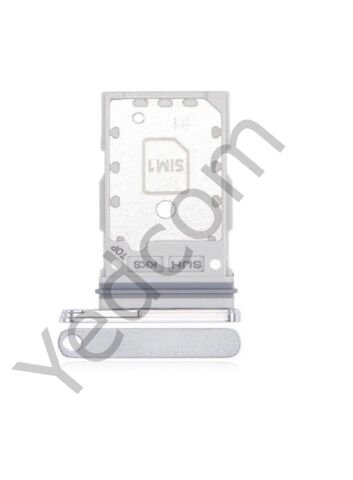 Samsung S22 5G Sim Kart Aparatı Sim Tepsisi Sim Kızağı Gümüş