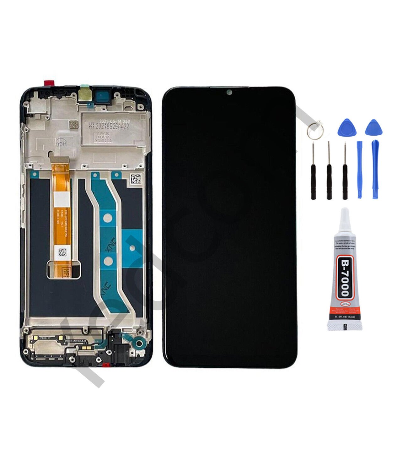 Oppo Realme C21Y Çıtalı Ekran Lcd Dokunmatik Tamir Seti Beraber