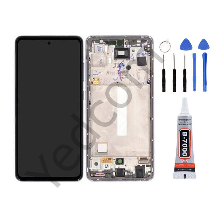 Samsung A52S A528F Çıtalı Beyaz Ekran Lcd Dokunmatik Tamir Seti Beraber