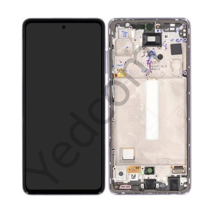 Samsung A52S A528F Çıtalı SİYAH Lcd Ekran ve Dokunmatik Komple Ekran Yüksek Kalite