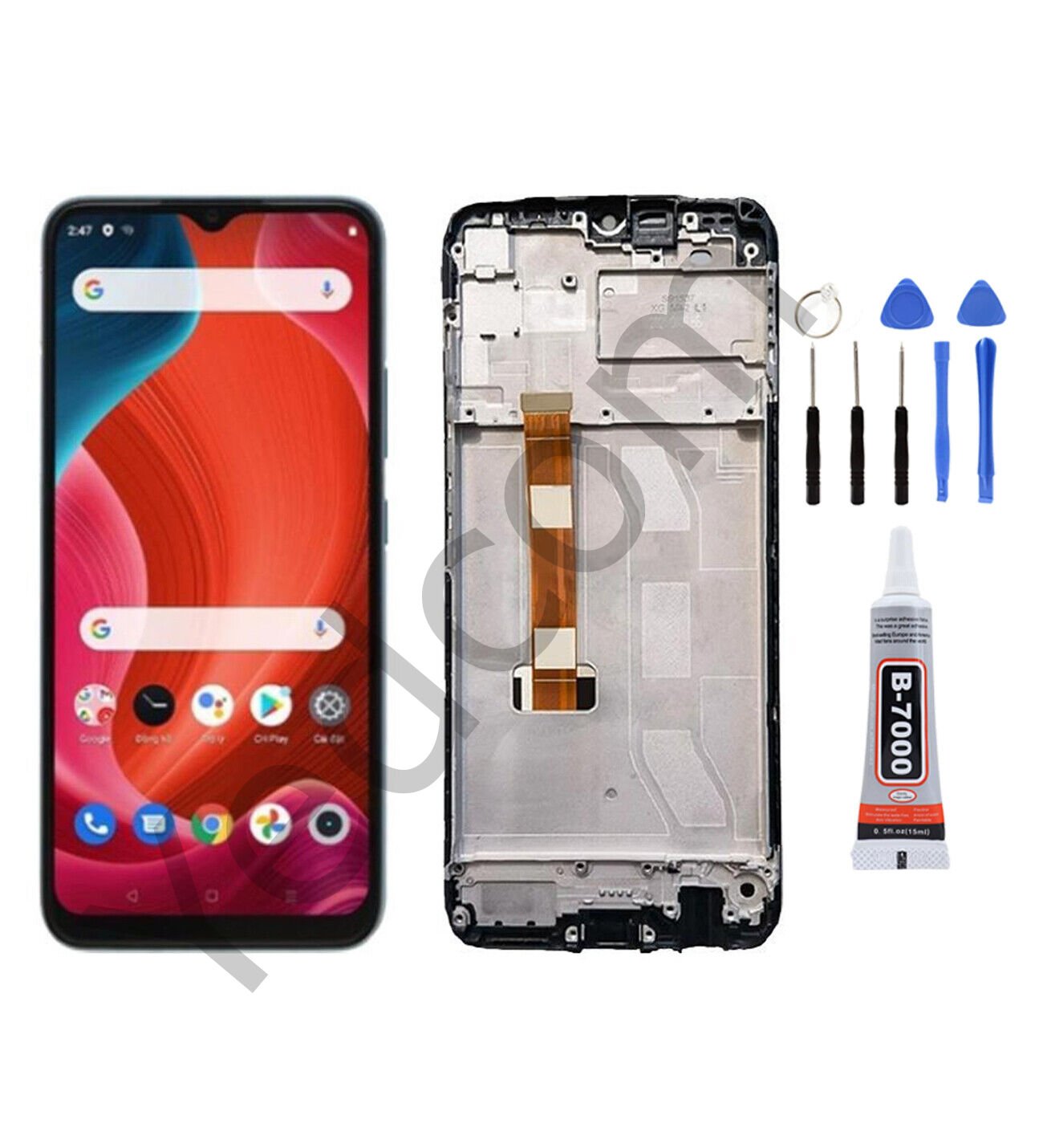 Oppo Realme C25S Çıtalı Ekran Lcd Dokunmatik Tamir Seti Beraber