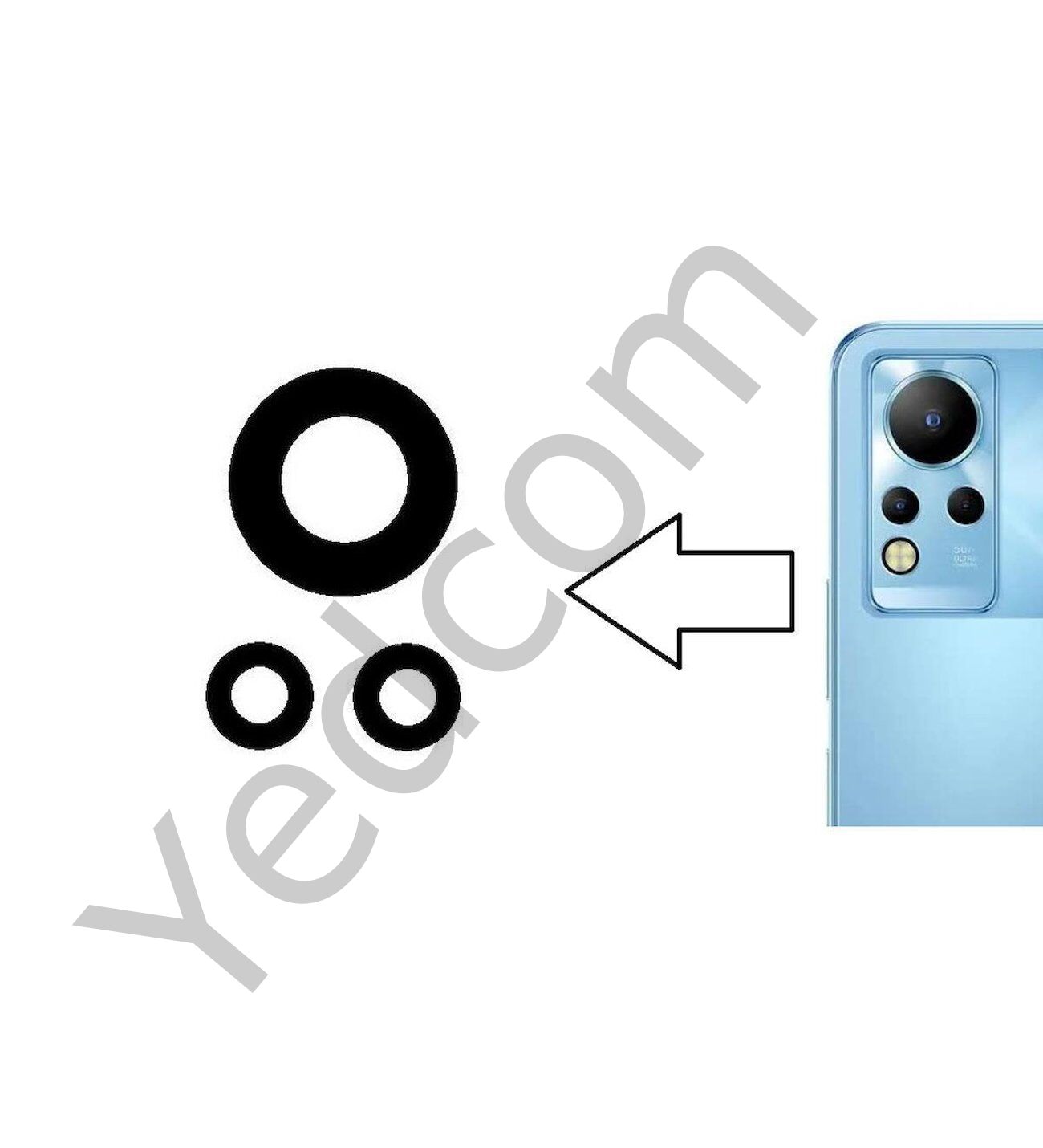 İNFİNİX NOTE 12 Kamera Camı Kamera Lensi