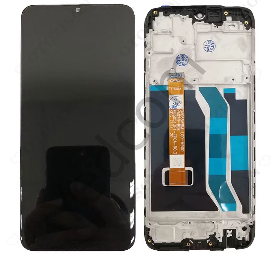 Oppo Realme C3 Çıtalı Lcd Ekran ve Dokunmatik Komple Ekran Yüksek Kalite