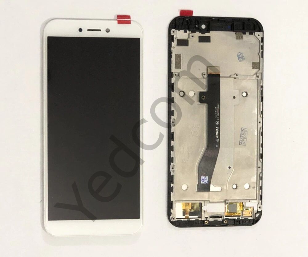 General Mobile Gm8 Go Çıtalı Lcd Ekran ve Dokunmatik Komple Ekran Yüksek Kalite Beyaz