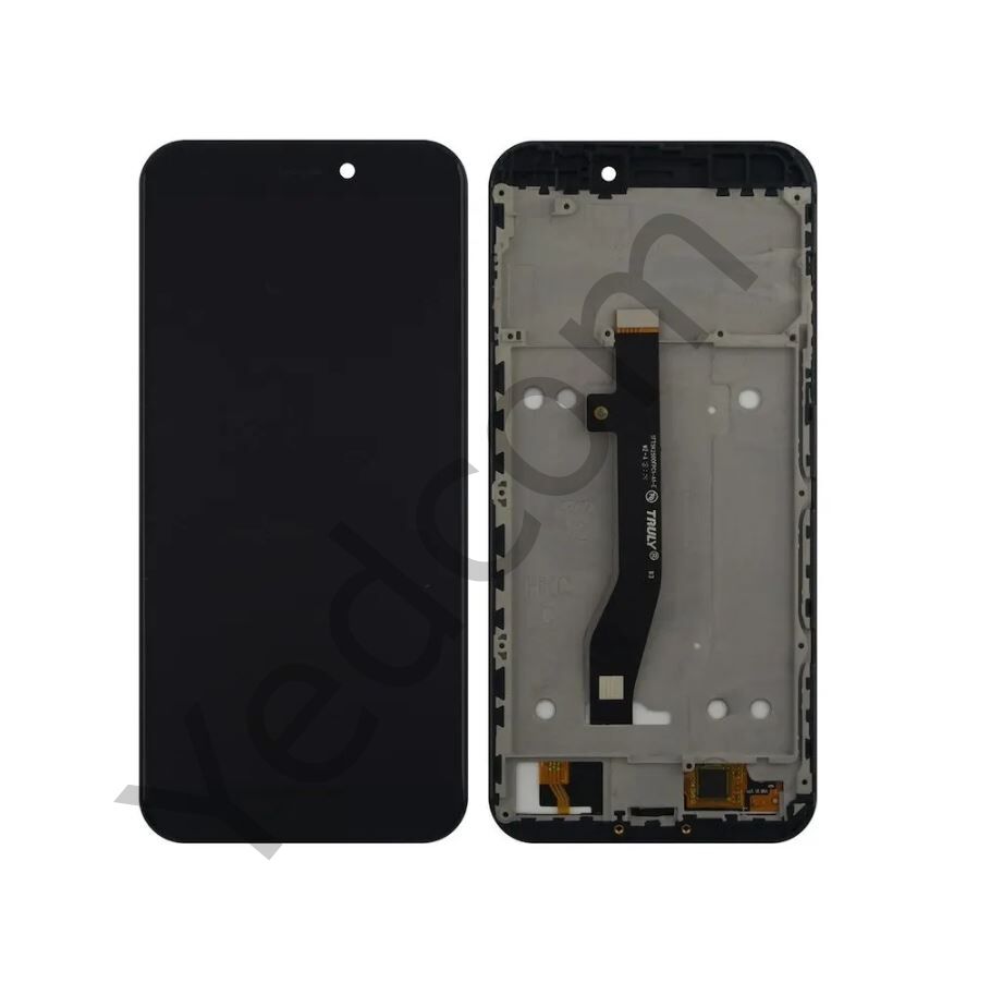 General Mobile Gm8 Go Çıtalı Lcd Ekran ve Dokunmatik Komple Ekran Yüksek Kalite Siyah