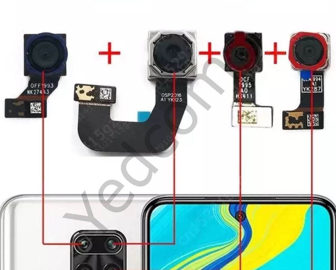 Xiaomi REDMİ NOTE 9S Arka Kamera FULL SET